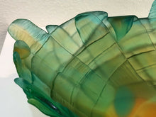 Load image into Gallery viewer, DAUM France Pate De Verre Tulip Art Glass Medium Tressage Bowl Numbered Edition
