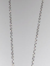 Load image into Gallery viewer, Sterling Silver Unique Zirconia Rhodium Pendant Chain
