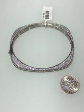 Load image into Gallery viewer, Sterling Silver Unique Zirconia Zircon Bracelet Bangle Rhodium
