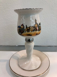 Elegant Porcelain Unique Kiddush Cup Wine Shabbat Jewish
