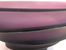 Load image into Gallery viewer, DAUM France Pate De Verre Tulip Art Glass Bowl Violet Sand Limited Edition
