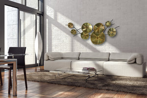 Artisan C Jere Golden Bloom Wall Art Home Decor