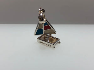 Local Beads America’s Cup Limited Edition Sailboat Dangle For Charm Bracelet