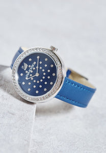 Women's Swiss Daytime Blue Leather Strap Watch 31mm 5235485