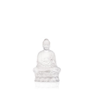 Lalique Crystal Buddha Clear Frosted