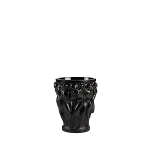 Lalique Crystal Bacchantes Vase Small Size Black 10648400