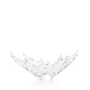 Lalique Crystal Champs-Elysees Bowl Clear Leaf