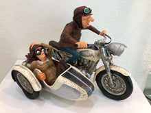 Load image into Gallery viewer, The Comic Art Of Guillermo Forchino, Couple Motorcycle Sidecar Harley 85087
