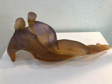 Load image into Gallery viewer, DAUM France Pate De Verre Art Glass Figurine Intimite Intimate Limited Edition
