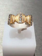 Load image into Gallery viewer, Unique Vintage 14k Yellow Gold Diamond Ring
