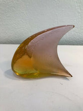 Load image into Gallery viewer, DAUM France Pate De Verre Fish Poisson Art Glass Orange Rose

