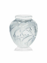Load image into Gallery viewer, Lalique Crystal Grasshoppers Vase Art Nouveau BNIB 10107400
