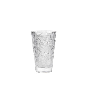 Lalique Crystal Merles Et Raisins Medium Vase Clear 10732100