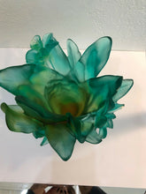 Load image into Gallery viewer, DAUM France Pate De Verre Tulip Art Glass Tressage Vase Numbered Edition
