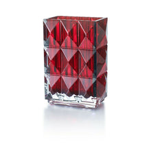 Load image into Gallery viewer, Baccarat Louxor Square Vase Red BNIB 2808408
