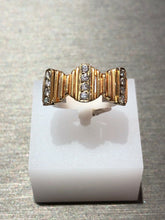 Load image into Gallery viewer, Unique Vintage 14k Yellow Gold Diamond Ring
