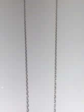 Load image into Gallery viewer, Sterling Silver Unique Zirconia Rhodium Pendant Chain
