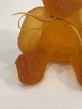 Load image into Gallery viewer, DAUM Pate De Verre Glass Serge Mansau Mini Doudours Teddy Bear Amber
