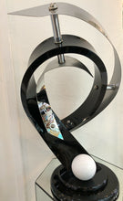 Load image into Gallery viewer, H Studio Haziza Lucite Steel Art Sculpture Signed Original One of a Kind
