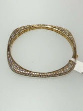 Load image into Gallery viewer, Sterling Silver Unique Zirconia Zircon Bracelet Bangle Rhodium 14k Gold
