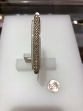 Load image into Gallery viewer, Sterling Silver Unique Zirconia Zircon Bracelet Bangle Rhodium 14k Gold
