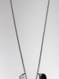 Authentic Swarovski Pendant Locket Necklace 24-26” Rhodium Plate Rare