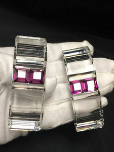 Swarovski Crystal Rainbow Napkin Rings Holders Set of Twelve BNIB