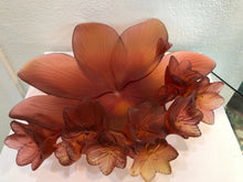Load image into Gallery viewer, DAUM France Pate De Verre Safran Art Glass Bowl Numbered Edition
