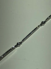 Load image into Gallery viewer, Unique 14k White Gold Diamond Bangle Cuff Bracelet
