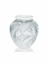 Load image into Gallery viewer, Lalique Crystal Grasshoppers Vase Art Nouveau BNIB 10107400
