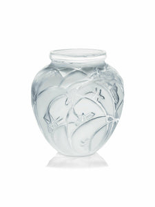 Lalique Crystal Grasshoppers Vase Art Nouveau BNIB 10107400