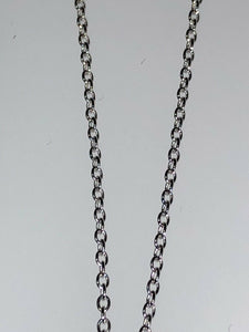 Sterling Silver Unique Zirconia Sapphire Tanzanite Tone Rhodium Pendant Chain