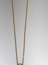 Load image into Gallery viewer, Sterling Silver Unique Zirconia Tone 14k Gold Dipped Pendant Chain
