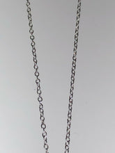 Load image into Gallery viewer, Sterling Silver Unique Zirconia Tone Rhodium Pendant Chain

