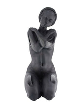Load image into Gallery viewer, Rare Daum Pate De Verre Limited Edition Eurydice Nude Black Noire Brand New

