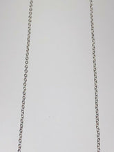 Load image into Gallery viewer, Sterling Silver Unique Bar Zirconia Rhodium Pendant Chain
