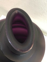 Load image into Gallery viewer, DAUM France Pate De Verre Tulip Art Glass Vase Violet Sand Limited Edition
