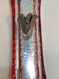 Art Glass Mezuzah Unique Door Jewish Hang Symbol