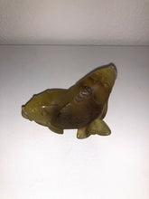Load image into Gallery viewer, DAUM France Pate De Verre Art Glass Carps Fish Amber
