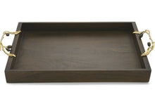 Load image into Gallery viewer, Michael Aram Olive Branch Wood Serving Tray 175077
