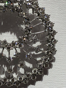 Unique One-of-a-kind 14k White Gold Diamond Pendant Necklace