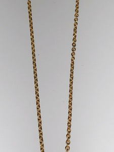Sterling Silver Unique Zirconia Tone 14k Gold Dipped Pendant Chain