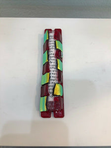 Art Glass Mezuzah Unique Door Jewish Hang Symbol