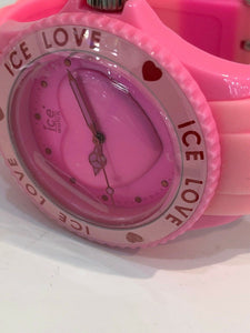 Ice LO.PK.US.10 Love Pink Heart Face Watch