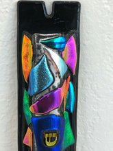 Load image into Gallery viewer, Art Glass Mezuzah Unique Door Jewish Hang Symbol 10”
