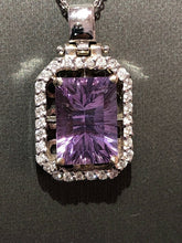 Load image into Gallery viewer, Unique 14k White Gold Jewelry Diamonds Amethyst 7 Carat
