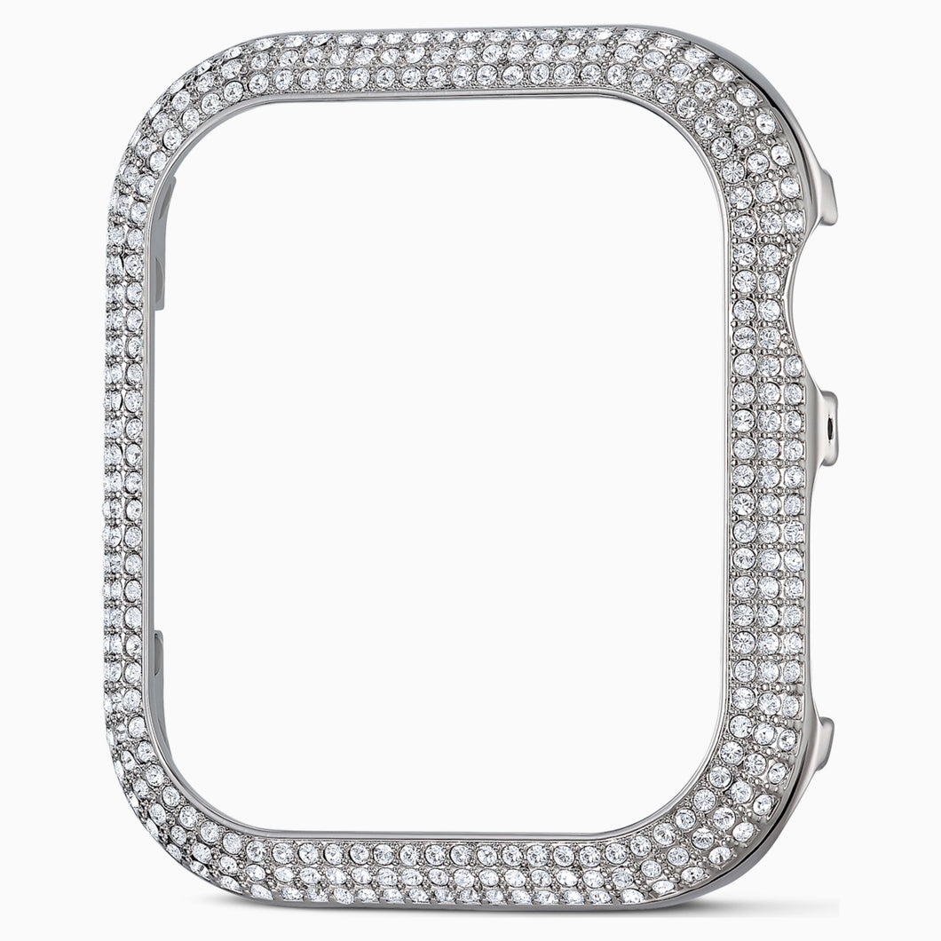 SWAROVSKI 40 MM SPARKLING CASE COMPATIBLE WITH APPLE WATCH®, SILVER TONE
