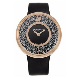 Crystalline Black Rose Gold-Tone Watch 5045371