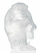 Load image into Gallery viewer, Lalique Crystal Chimpanzee Monkey Chita BNIB 1400200
