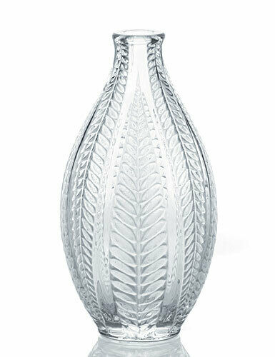 Lalique Crystal Acacia Vase BNIB 10107300